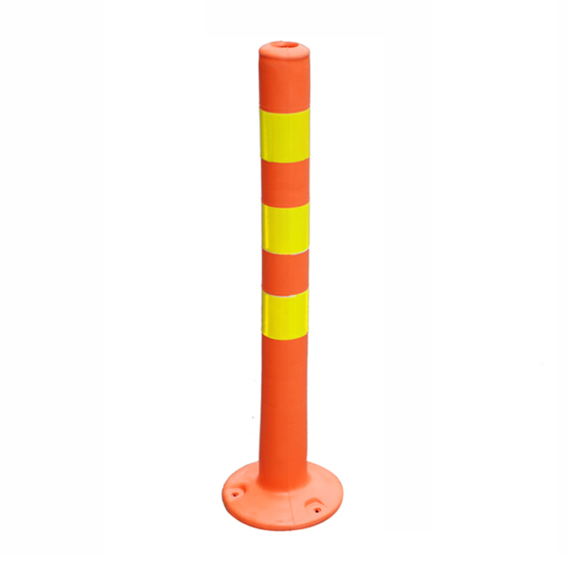 TS012 Poste de advertencia flexible reflectante de plástico PE naranja