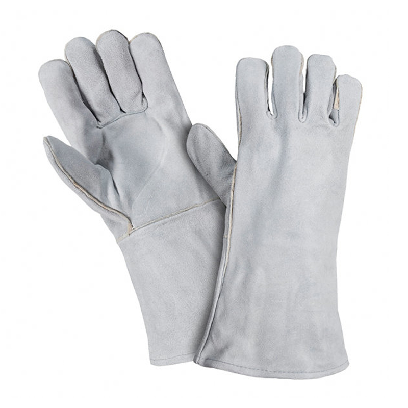 LG009 Guantes protectores industriales de cuero para soldadura