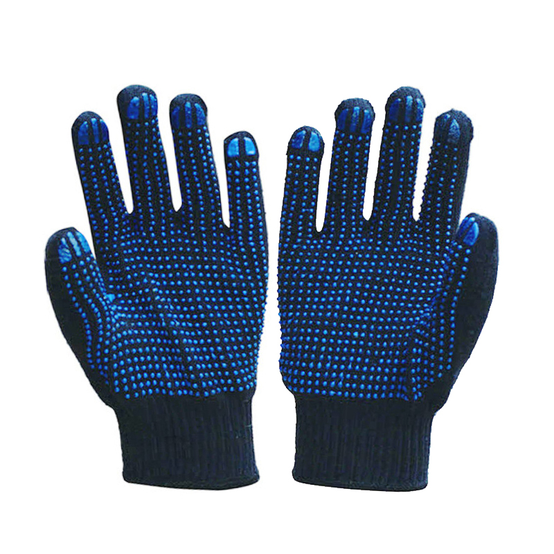 LG015b Guantes de trabajo antideslizantes con PVC en ambas caras