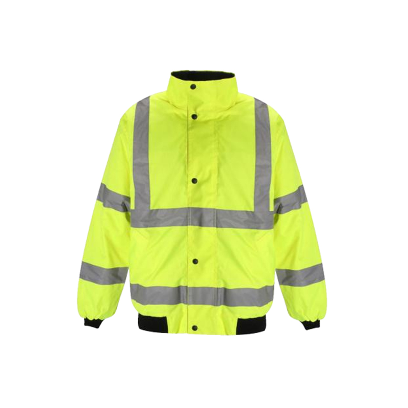 P03 Chaqueta de trabajo de seguridad con revestimiento de PU duradero y cinturilla elástica