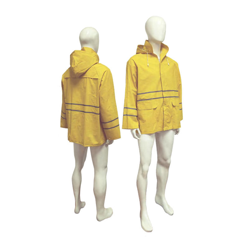 RC003R Impermeable protector reflectante recubierto de PVC sobre poliéster