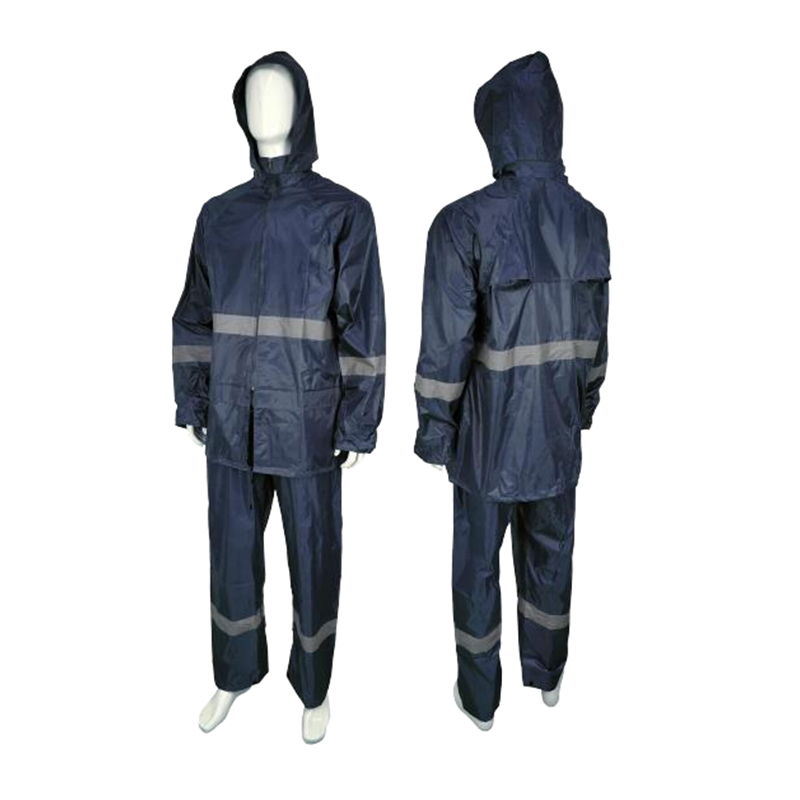 RC031R Impermeable reflectante con doble bolsillo y cintura ajustable