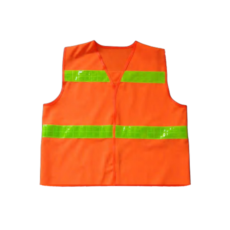 RF009 Chaleco de seguridad con cintas reflectantes de PVC y tejido de punto 100% poliéster