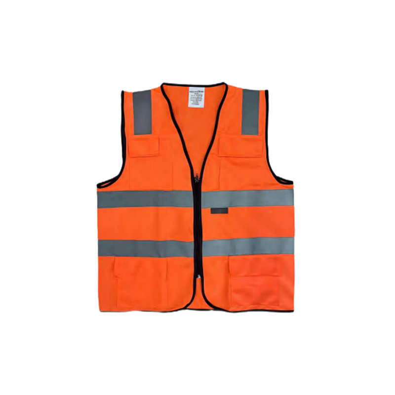 RF014 Chaleco reflectante transpirable de poliéster naranja