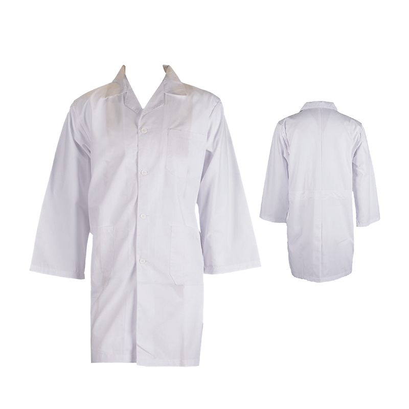 J05 Chaqueta protectora para laboratorio y hospital de sarga poliéster/algodón